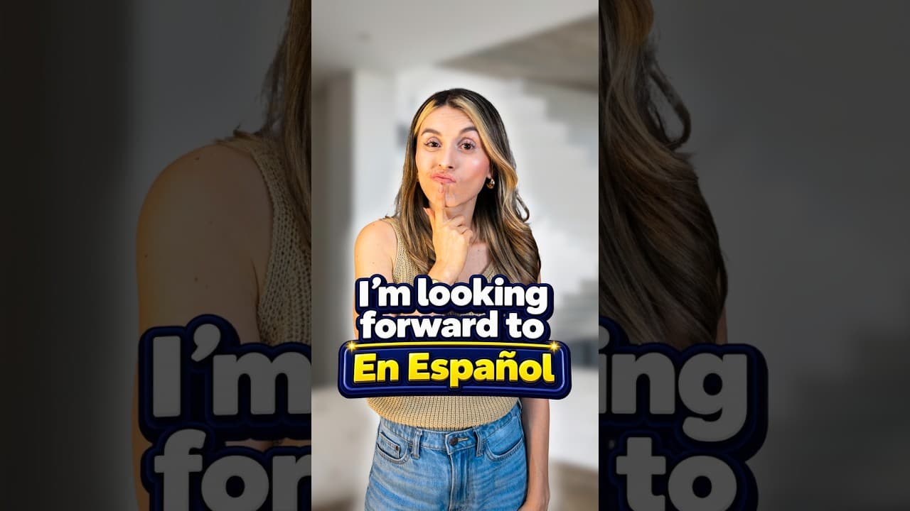 Descubre Cómo Decir 'I Am Looking Forward To' en Español #ingles #español
