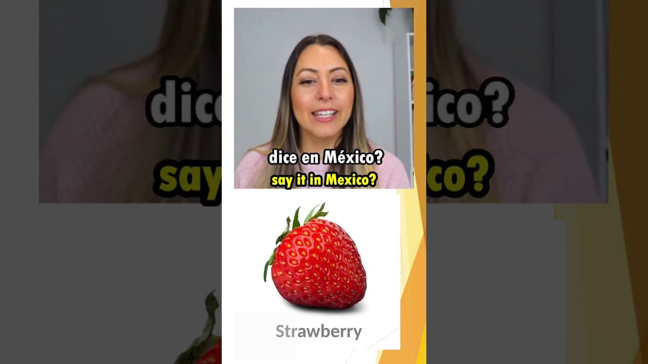 Is "Frutilla" a small fruit in Spanish?